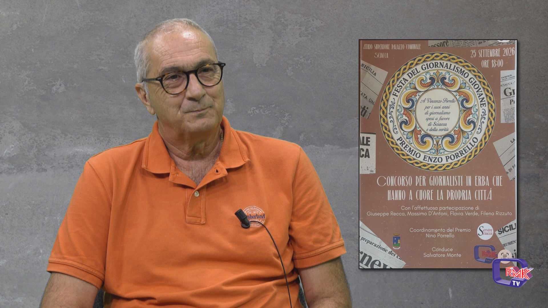 Domani pomeriggio al Comune di Sciacca il Premio giornalistico Enzo Porrello. 